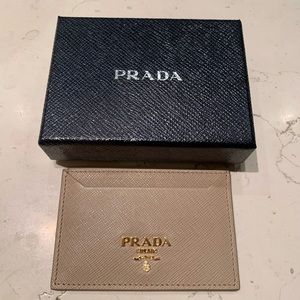 PRADA Saffiano Leather Cardholder
